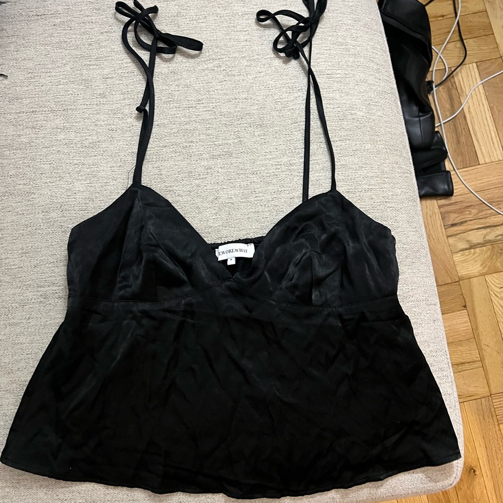 WeWoreWhat Elegant Black Top